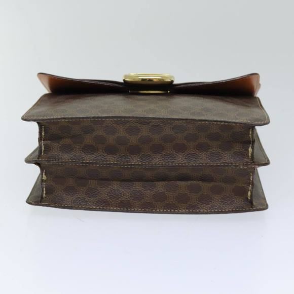 CELINE Macadam Canvas Hand Bag PVC Brown Auth 76087 - Picture 5 of 16